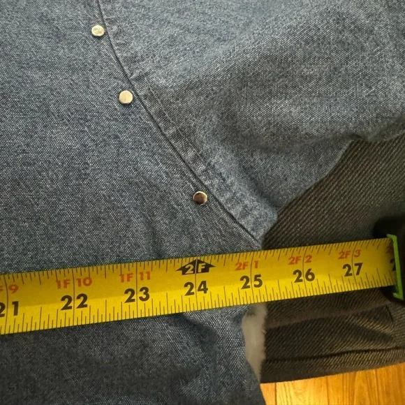 Bonnie Blain 80’s Embellished Denim Button-Up Shirt 2XL Blue Oversized Plus Size - Picture 11 of 12